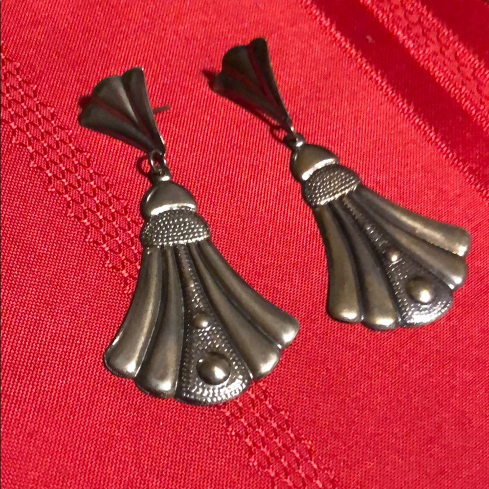 Silver earrings vintage